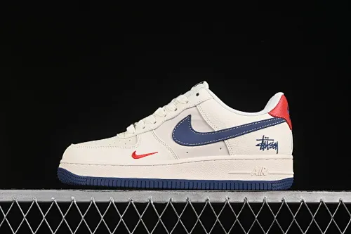 All categories Nk Air Force 1 Air Force series Nk Air Force 1 Low Air Force low-top Nike Air Force 1'07 Low Stusi co-branded beige bottom with red tail Air Force 1 low-top casual sneakers JJ2508-716